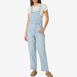 Madewell Denim Oversized Carpenter Overalls in Collier Wash